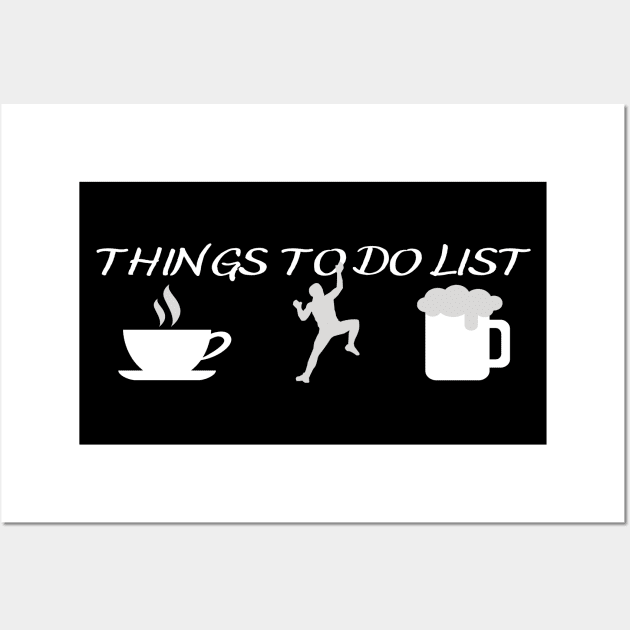 Things To Do List - Mountain Climber Wall Art by Owl Canvas